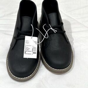 Dressy booties for boys black size 2